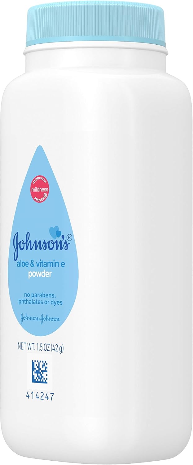 Johnson's Baby Naturally Derived Cornstarch Baby Powder, 1.5 oz