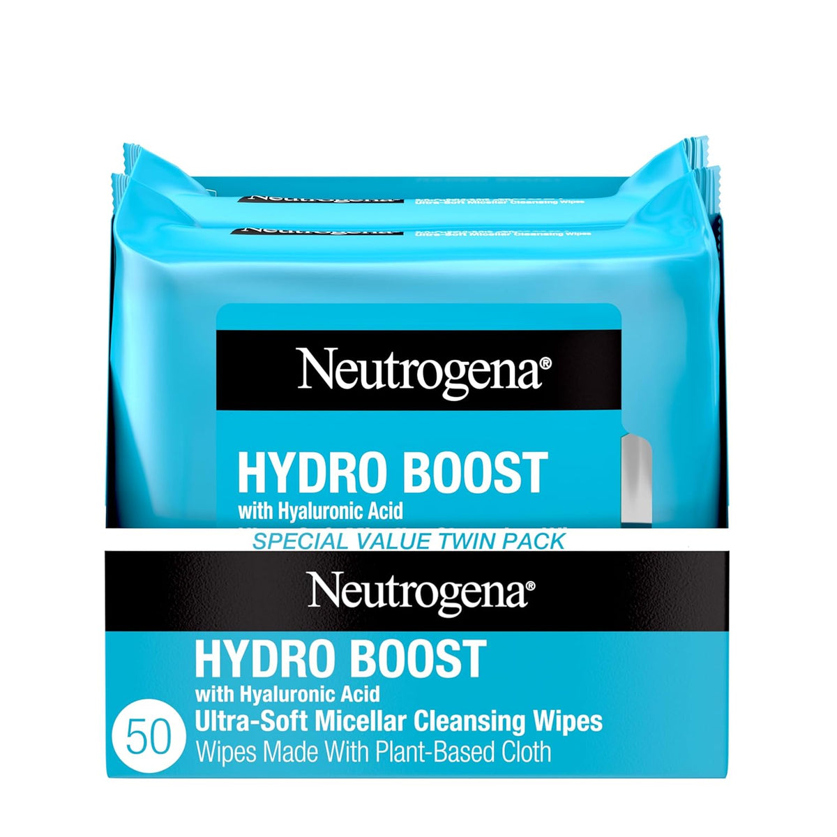 Neutrogena Hydro Boost Cleansing Wipes Makeup Remover,