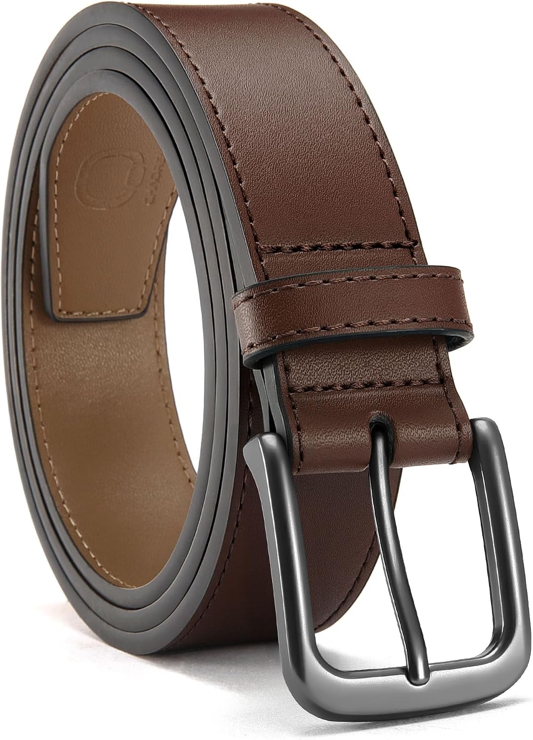 CHAOREN Mens Belts Leather 35mm for Jeans - Tough at Work, Sharp Daily