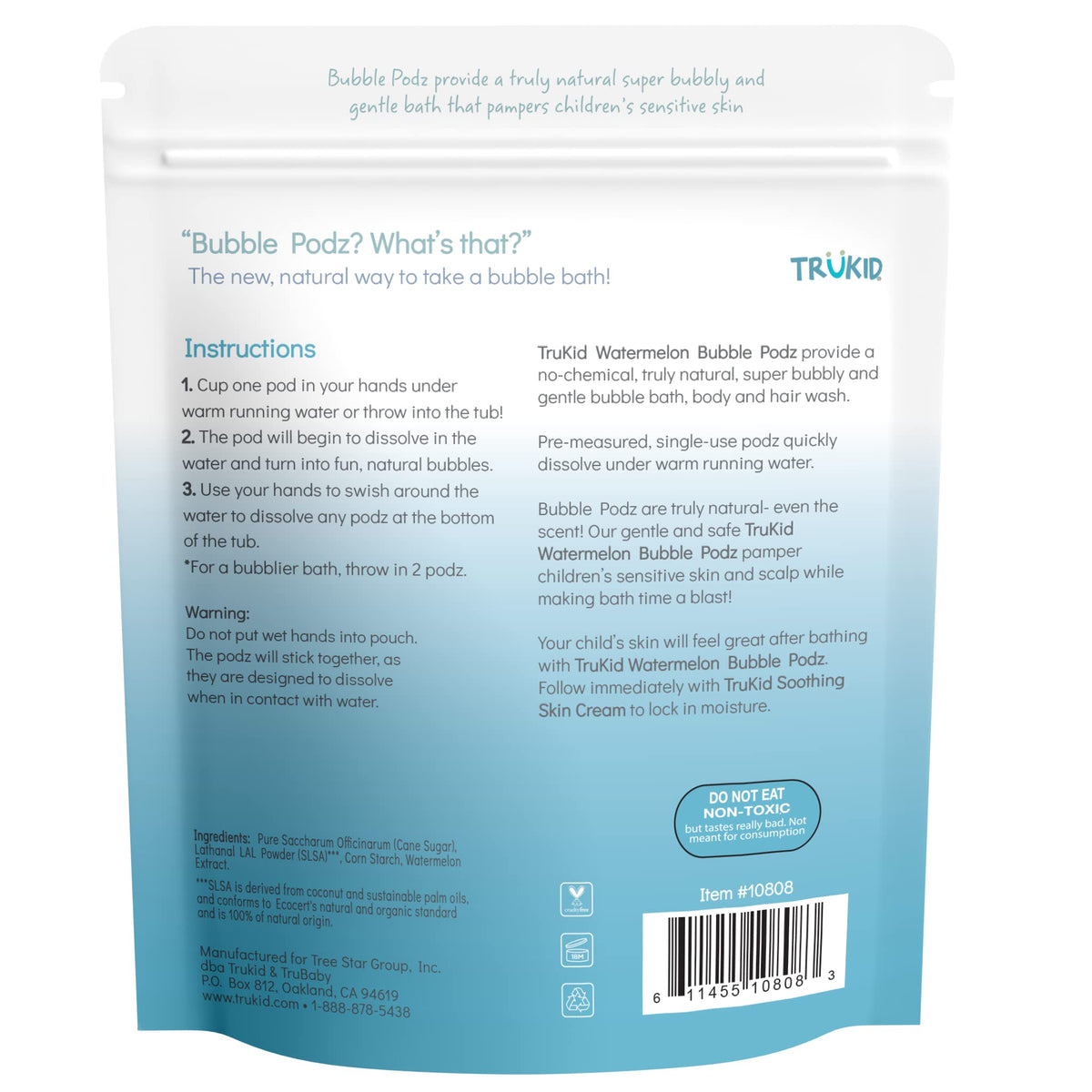 TruKid Bubble Podz Bubble Bath for Kids,