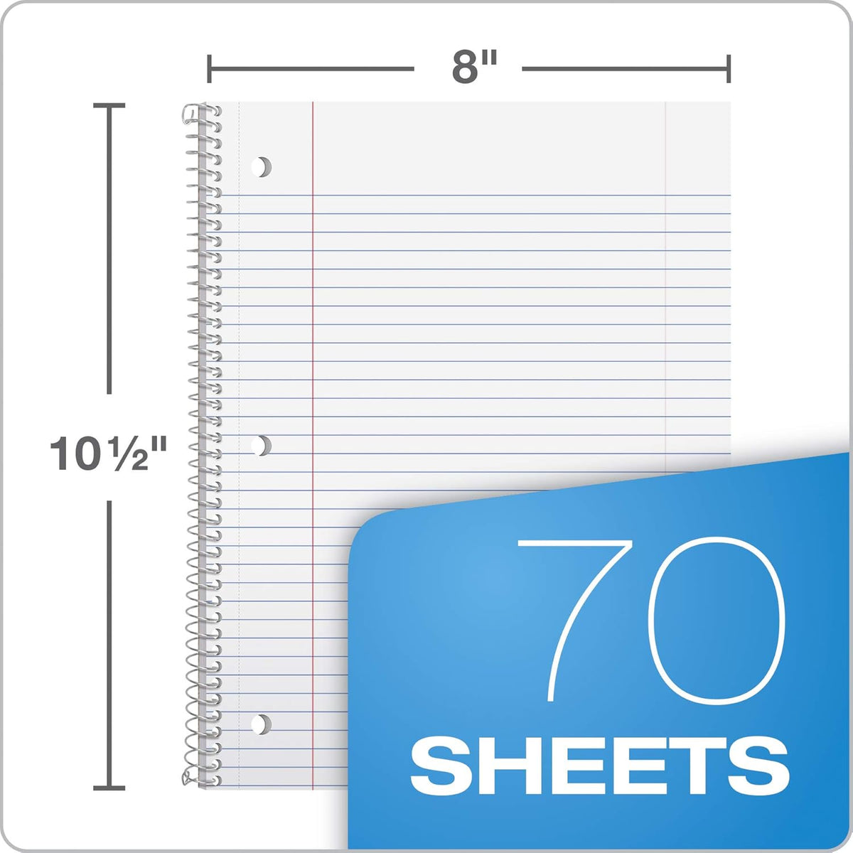 Oxford Spiral Notebook 6 Pack, 1 Subject, College Ruled Paper, 8 x 10-1/2 Inch, Color Assortment Design May Vary (65007) Father Jim Norris notebooks