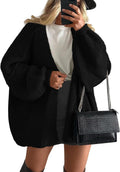 PRETTYGARDEN Womens Open Front Oversized Cardigan Sweaters