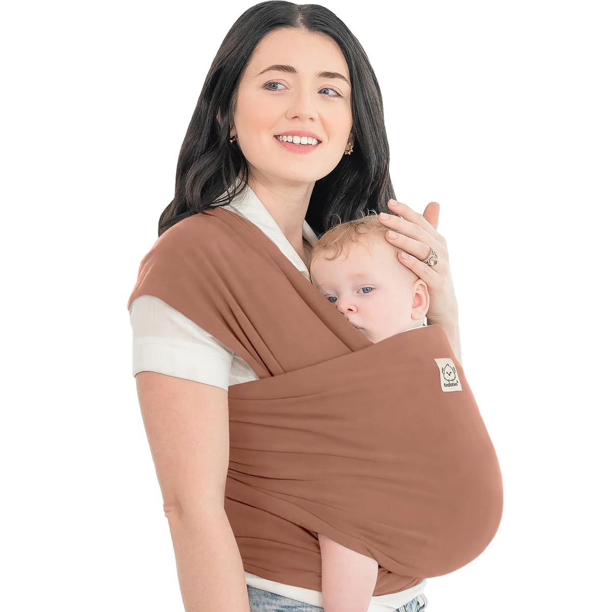 KeaBabies Baby Wrap Carrier, All in 1 Original Baby Carrier, Trendy Black