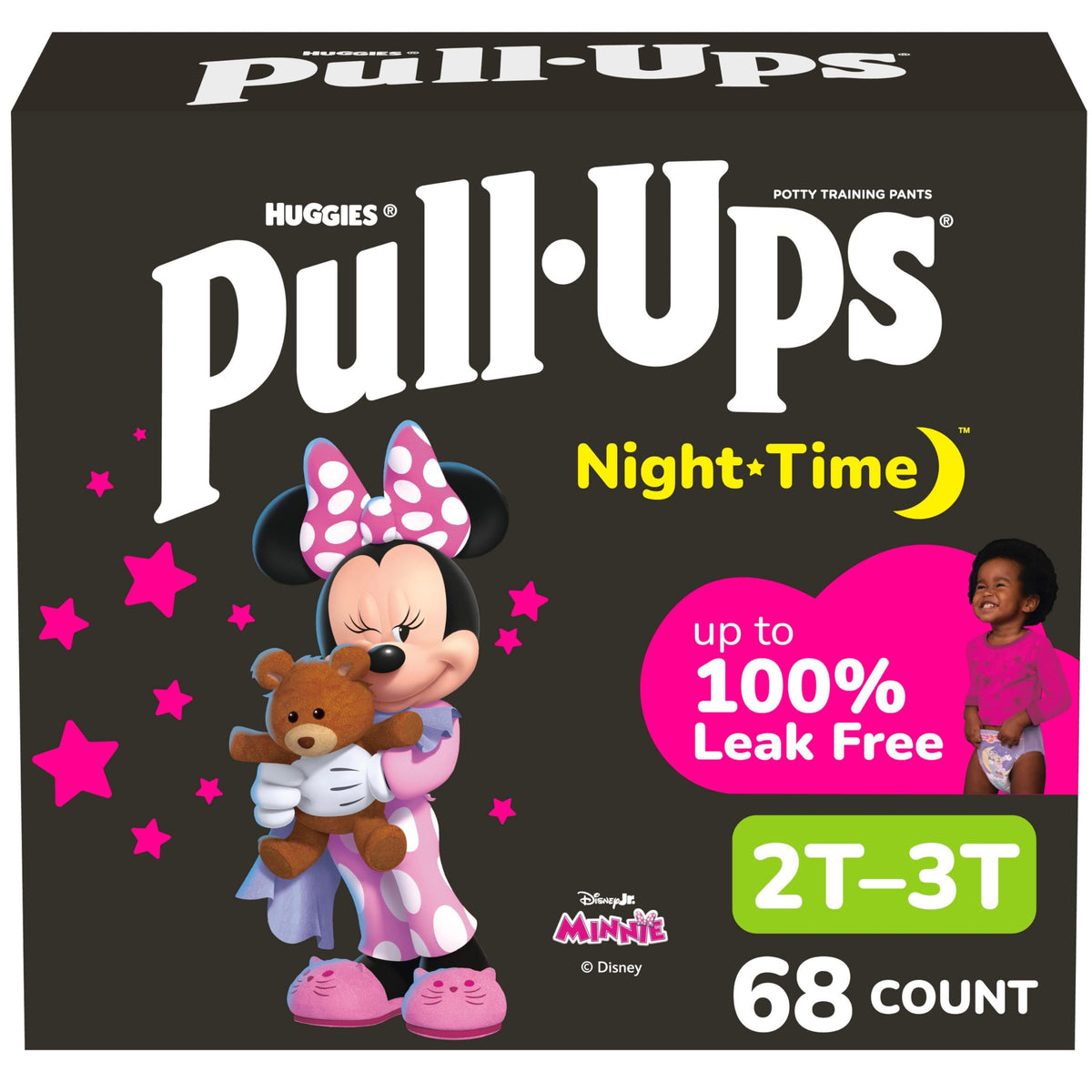 Pull-Ups Girls' Night-Time Potty Training Pants, Size 4T-5T, 52 Count