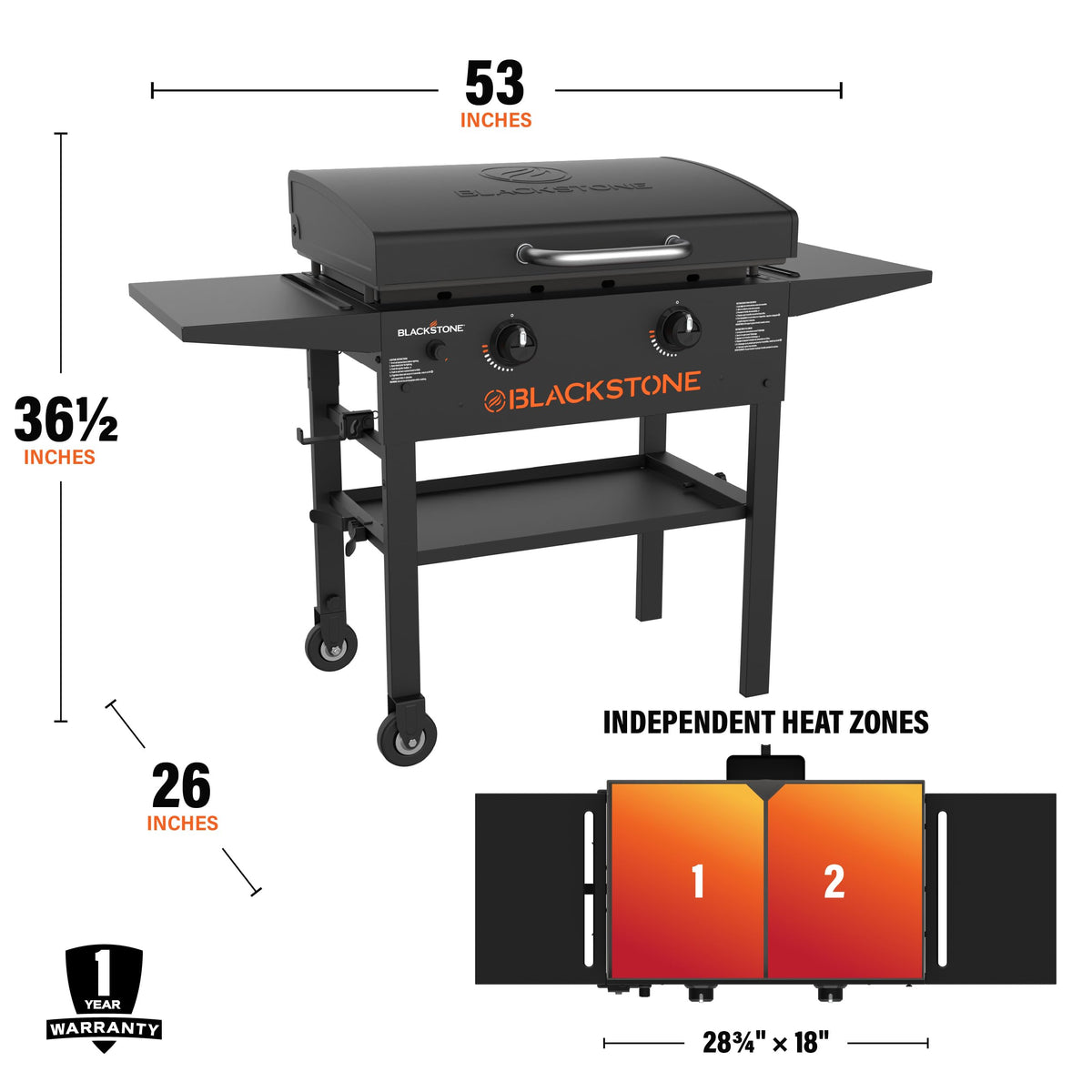 Blackstone® 1883 Original 28" Omnivore Griddle with Hood, Black Father Jim Norris notebooks