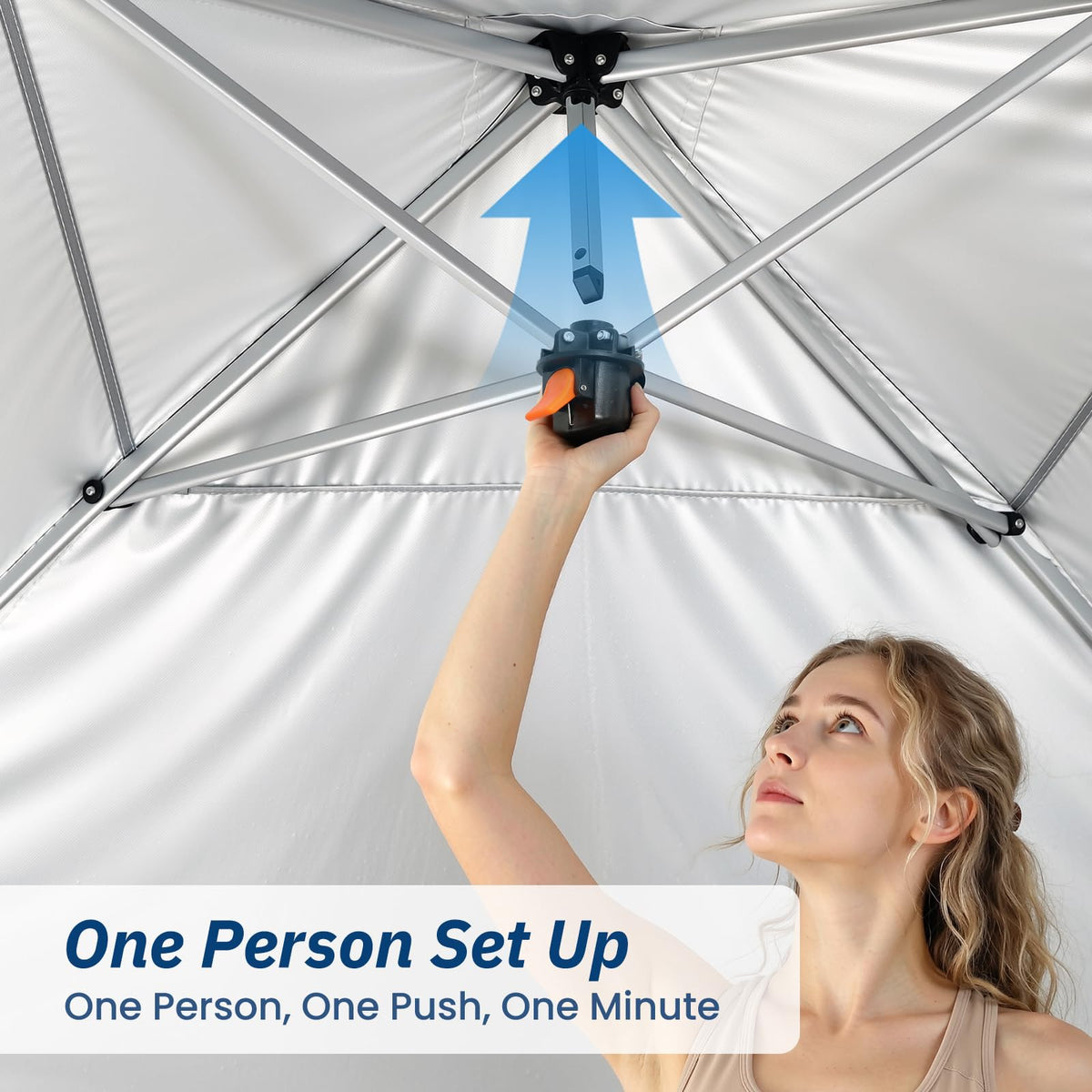 10x10 Pop Up Canopy Tent with One-Push Center Lock,Dark Gray Father Jim Norris notebooks