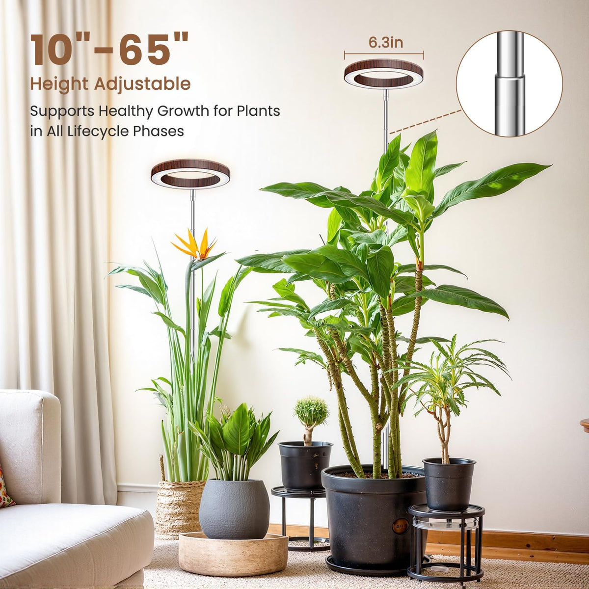 Aokrean Grow Lights for Indoor Plants Growing, Full Spectrum with Base Father Jim Norris notebooks