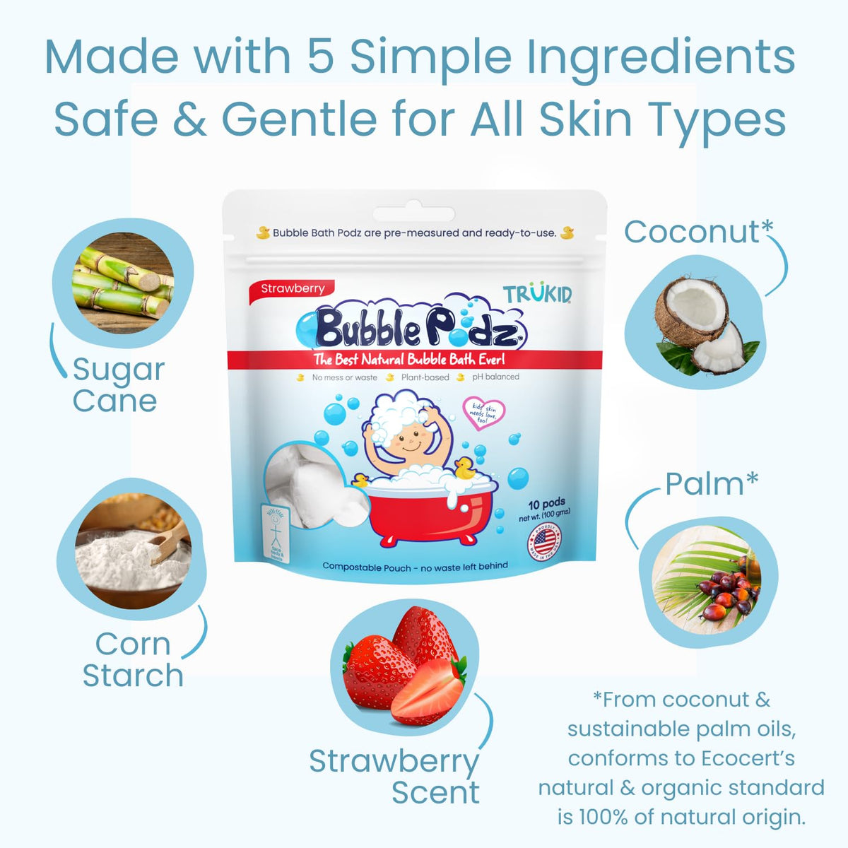 TruKid Bubble Podz Bubble Bath for Kids,