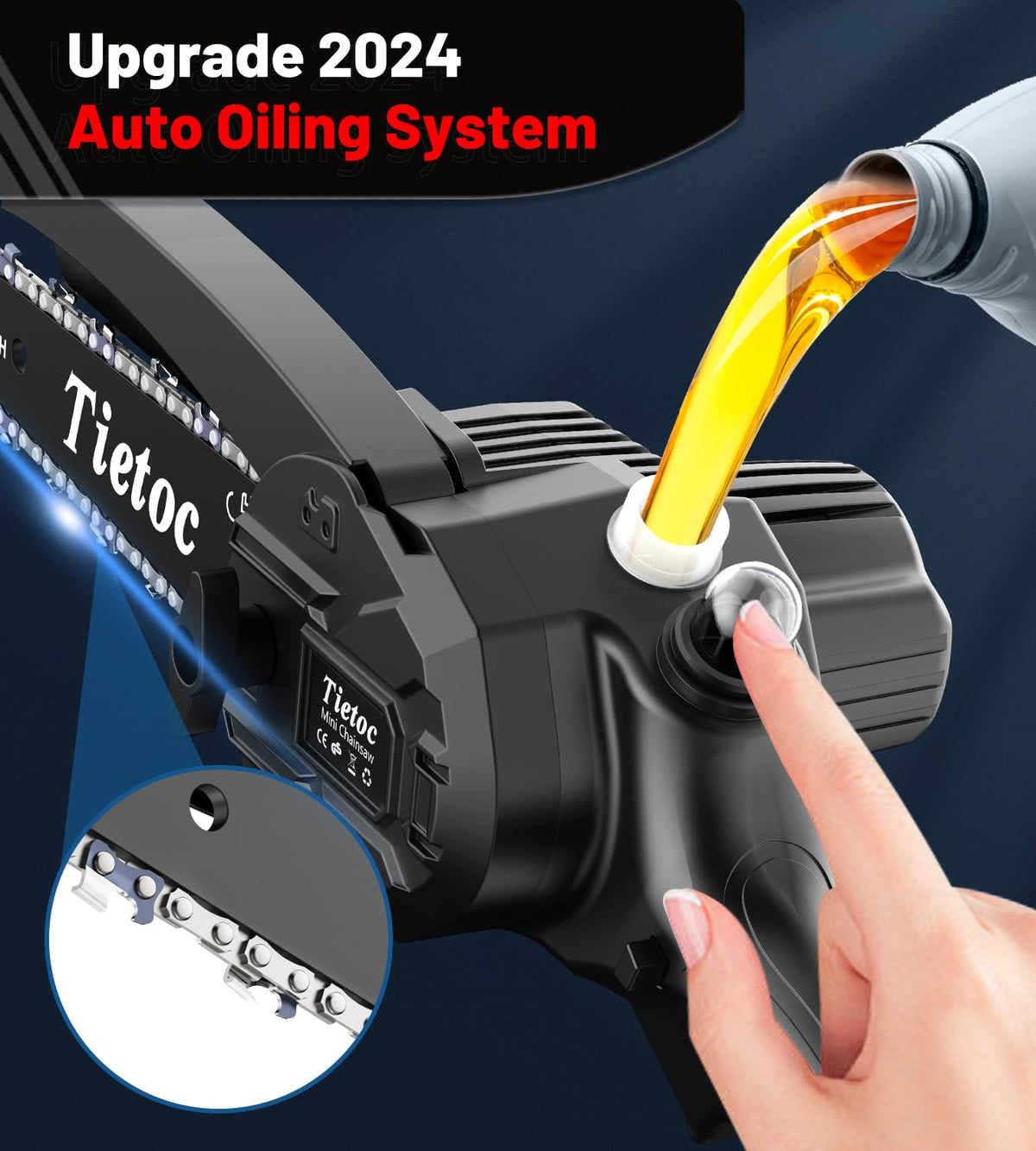 TIETOC 2-in-1 Brushless Pole Saw for Tree Trimming – 8" Mini Electric Chainsaw with 2×4000mAh Batteries, Auto Oiling, Tool-Free Adjustment,Cordless Battery Powered Saw for Home Garden Branch Cutting Father Jim Norris notebooks