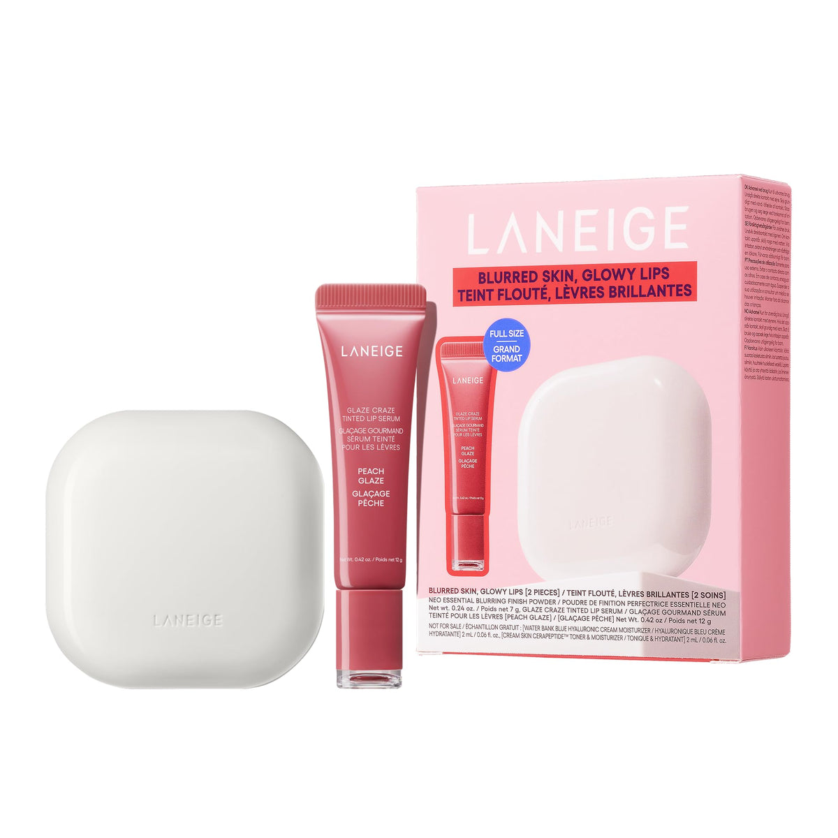LANEIGE Glaze Craze Tinted Lip Serum with Plumping Polypeptides Father Jim Norris notebooks