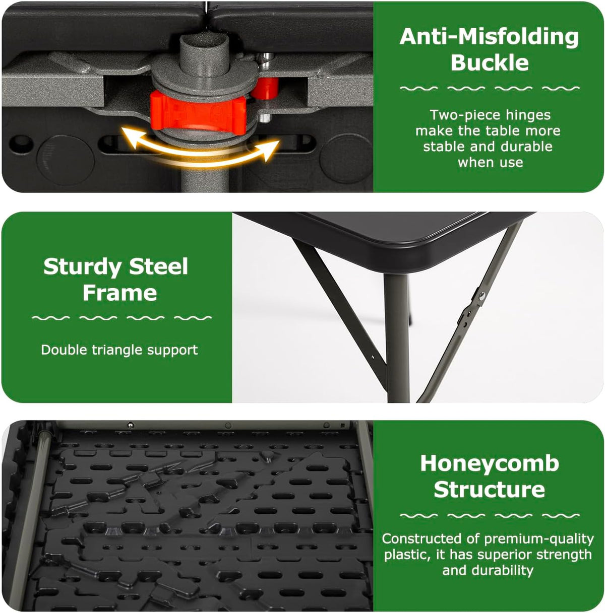BestOffice | 6FT Folding Table | Black | Portable Plastic Table Father Jim Norris notebooks