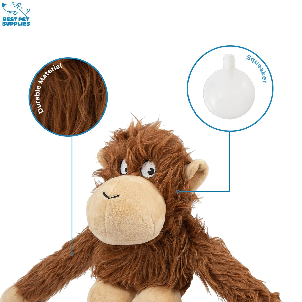 Best Pet Supplies Interactive Squeaky Dog Toy - Crinkle Duck, Blue Father Jim Norris notebooks