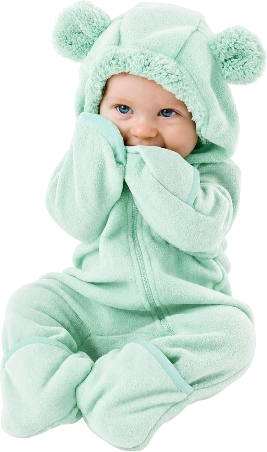 Cuddle Club Fleece Baby Bunting Bodysuit Hoodie, Newborn - 5T