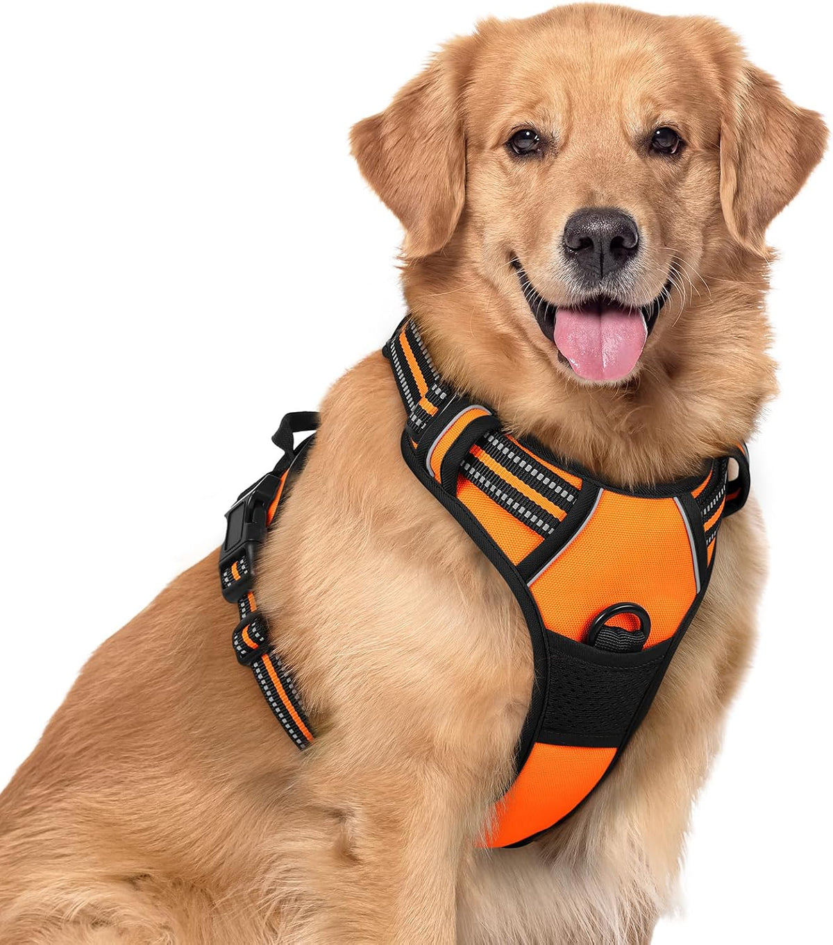 rabbitgoo Dog Harness, No Pull for Large Dogs with 2 Leash Clips, Pet Vest
