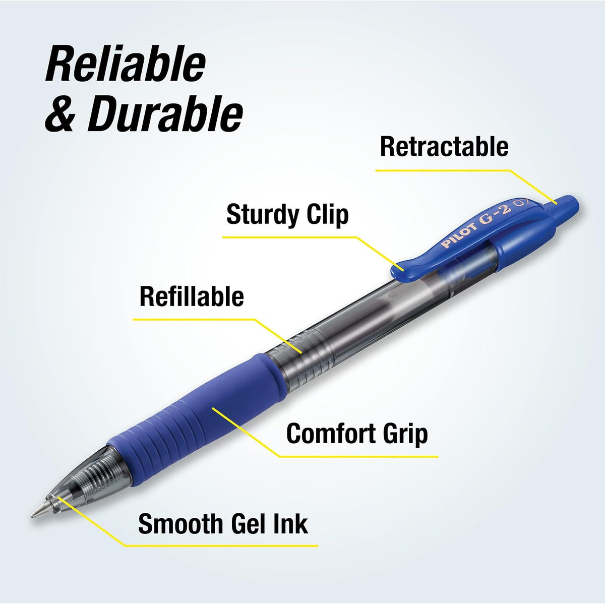 PILOT G2 Premium Gel Pens, Fine Point 0.7mm, Blue Ink, 12-Pack Father Jim Norris notebooks