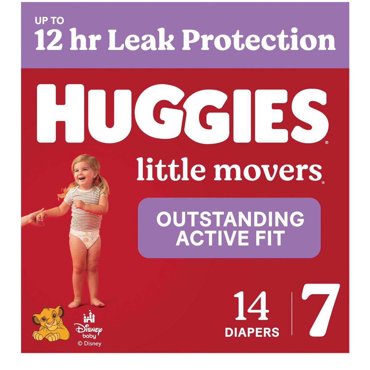 Huggies Little Movers Diapers Size 6, 108 Count (2 Packs of 54)