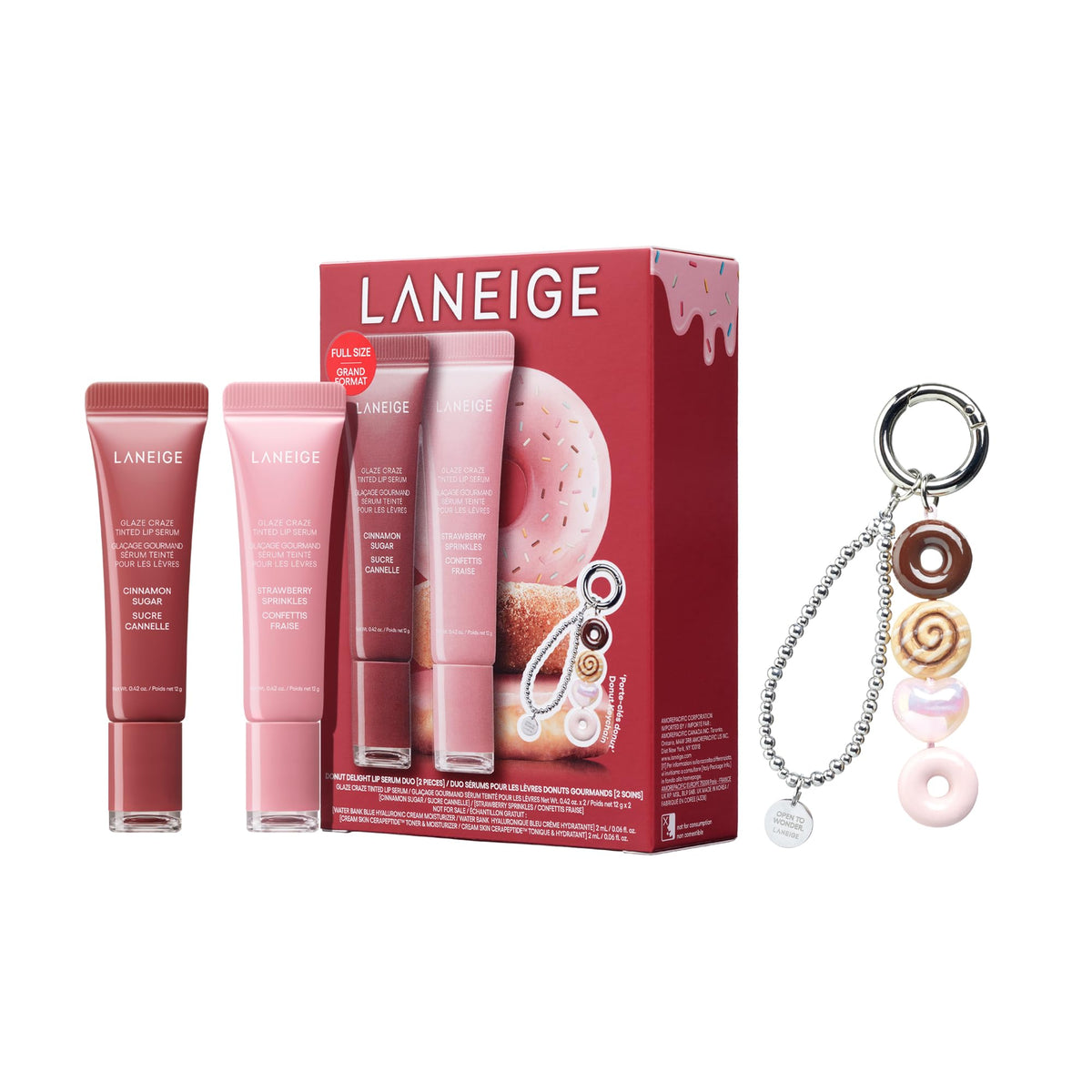 LANEIGE Glaze Craze Tinted Lip Serum with Plumping Polypeptides Father Jim Norris notebooks