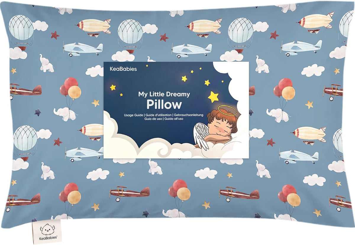 Toddler Pillow with Pillowcase, 13x18 My Little Dreamy Pillow (ABC Land)