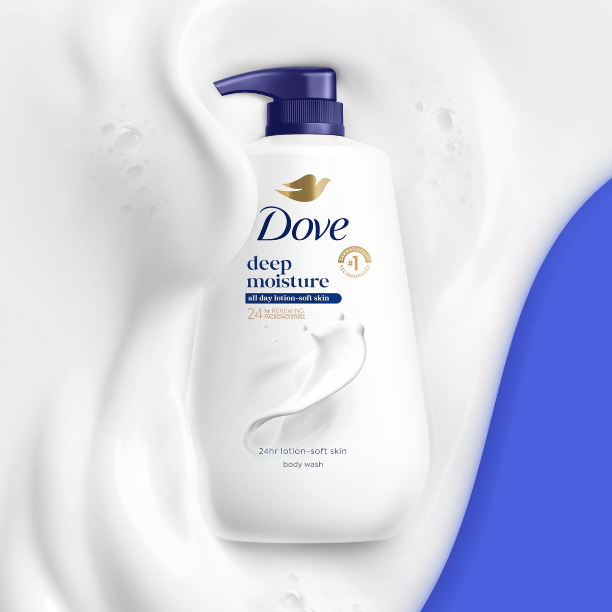 Dove Body Wash with Pump with Skin Natural Nourishers Instantly Soft Skin and Lasting Nourishment Deep Moisture Cleanser Effectively Washes Away Bacteria While Nourishing Your Skin 30.6 oz (Pack of 3)