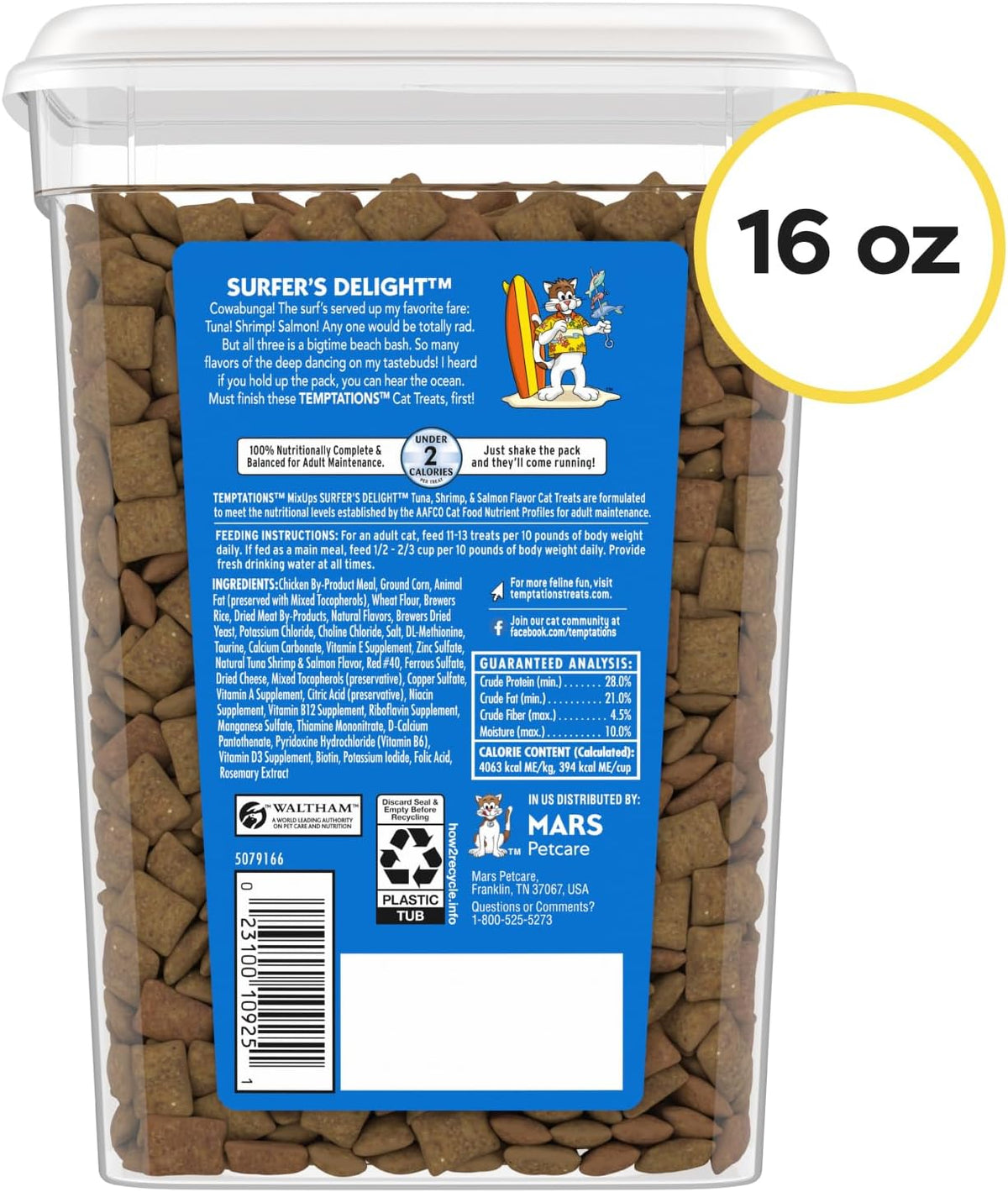 Temptations MixUps Crunchy Cat Treats, Surfer's Delight, 16 oz Father Jim Norris notebooks