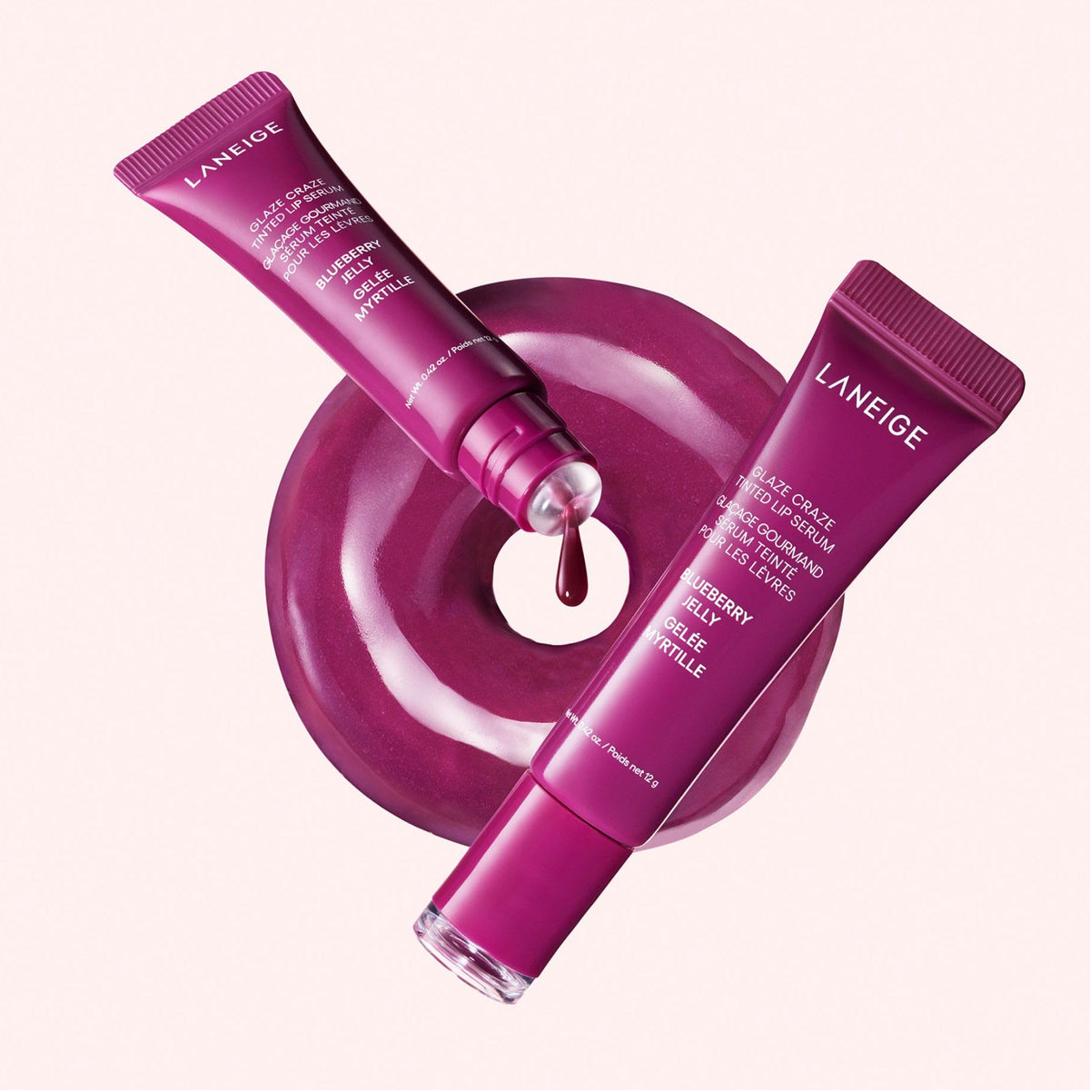 LANEIGE Glaze Craze Tinted Lip Serum with Plumping Polypeptides Father Jim Norris notebooks
