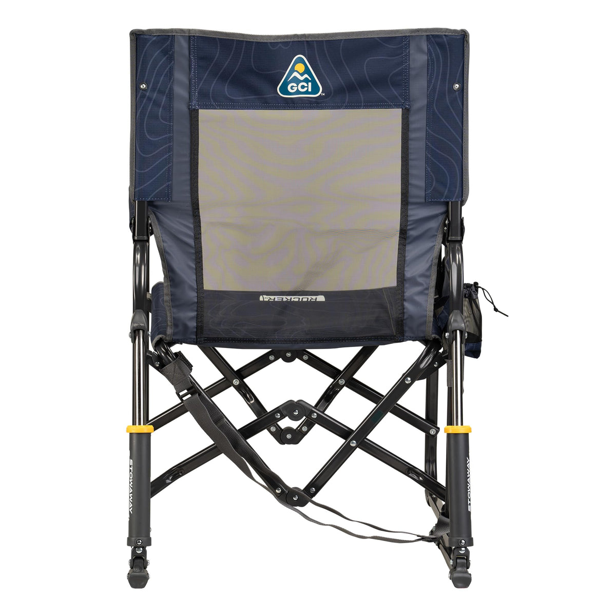 GCI Outdoor Freestyle Rocker XL with Side Table Camping Chair | Portable Folding Rocking Chair with Solid, Durable Armrests, Drink Holder & Comfortable Backrest — Black Father Jim Norris notebooks