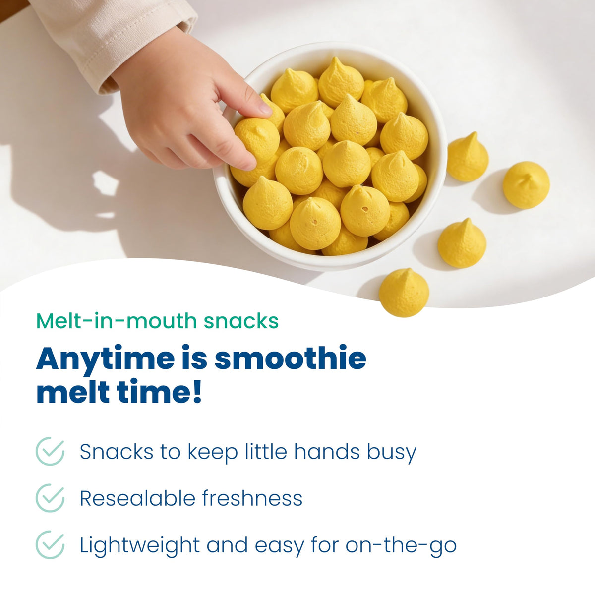 Amara Smoothie Melts - Best Sellers Variety Pack - Baby Snacks Made With Fruits and Vegetables - Healthy Toddler Snacks For Your Kids Lunch Box - Organic Plant Based Yogurt Melts - 6 Packs