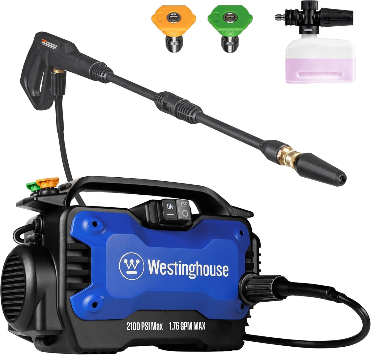 Westinghouse ePX3100s Electric Pressure Washer, 2100 Max PSI 1.76 Max GPM with Foam Cannon and Turbo Nozzle, for Cars/Fences/Driveways/Home/Patios Father Jim Norris notebooks