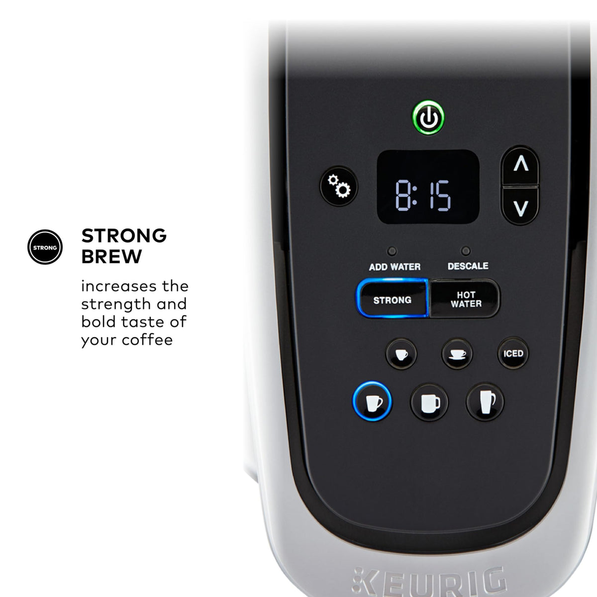 Keurig K-Elite Single Serve K-Cup Pod Coffee Maker, Brushed Slate
