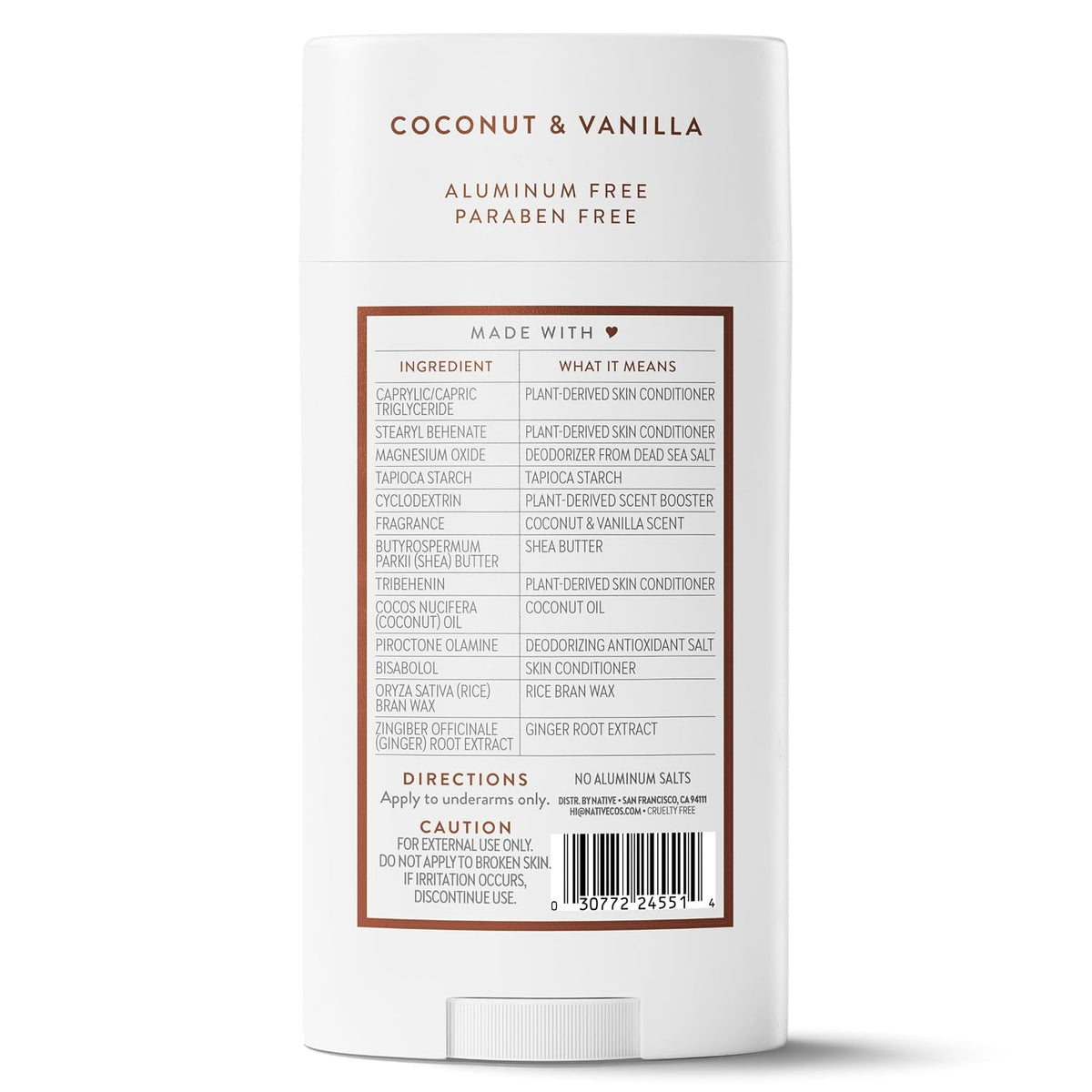 Native Aluminum-Free Deodorant for Women & Men, Cashmere & Rain, 3.1oz Father Jim Norris notebooks