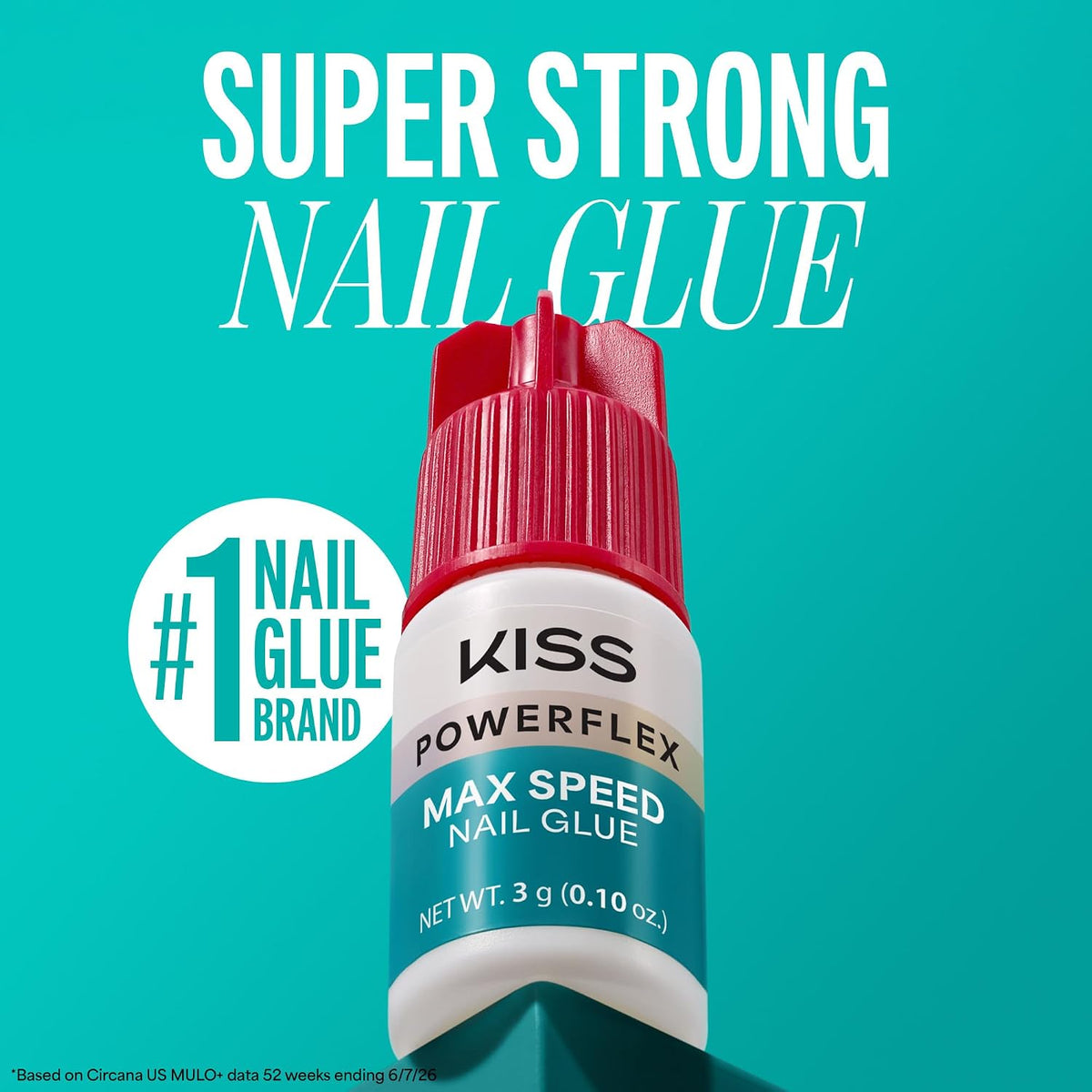 Kiss PowerFlex Nail Glue for Press Ons, Super Strong, Fast Drying Drop On