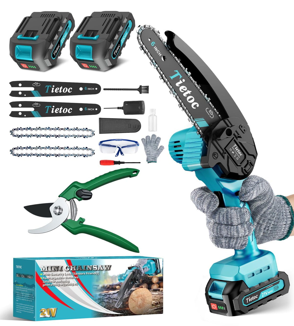 TIETOC 2-in-1 Brushless Pole Saw for Tree Trimming – 8" Mini Electric Chainsaw with 2×4000mAh Batteries, Auto Oiling, Tool-Free Adjustment,Cordless Battery Powered Saw for Home Garden Branch Cutting Father Jim Norris notebooks