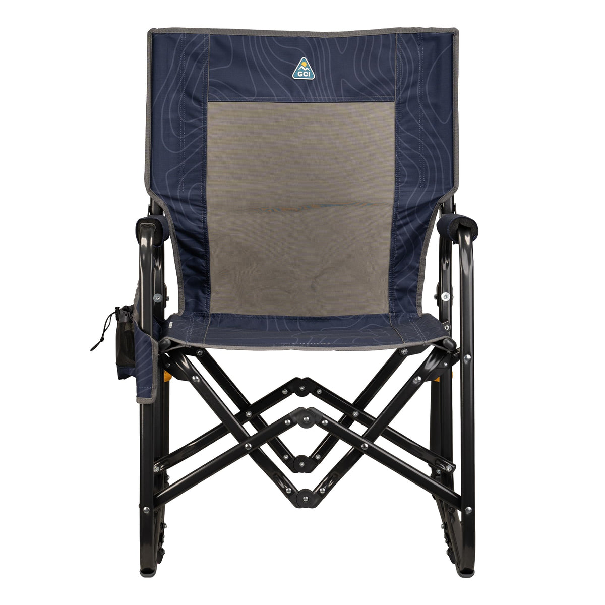 GCI Outdoor Freestyle Rocker XL with Side Table Camping Chair | Portable Folding Rocking Chair with Solid, Durable Armrests, Drink Holder & Comfortable Backrest — Black Father Jim Norris notebooks