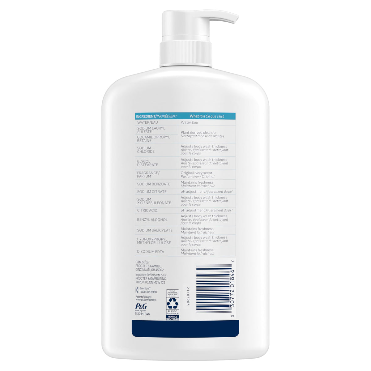 Ivory Body Wash Designed for the Whole Family, Original Scent, 35 fl oz