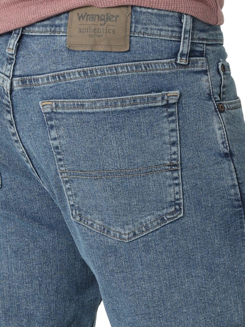 Wrangler Mens Comfort Flex Waist Relaxed Fit Jean