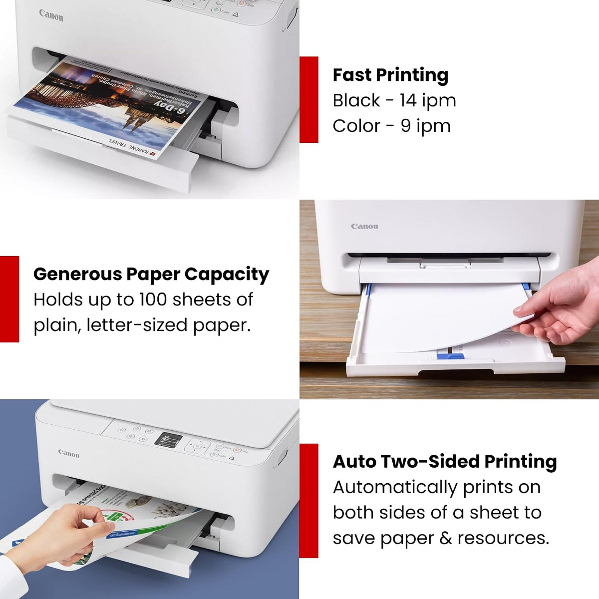 Canon PIXMA TS6520 Wireless Color Inkjet Printer, Duplex Printing, Copier/Scanner, 1.42" OLED Display, Compact, White Father Jim Norris notebooks