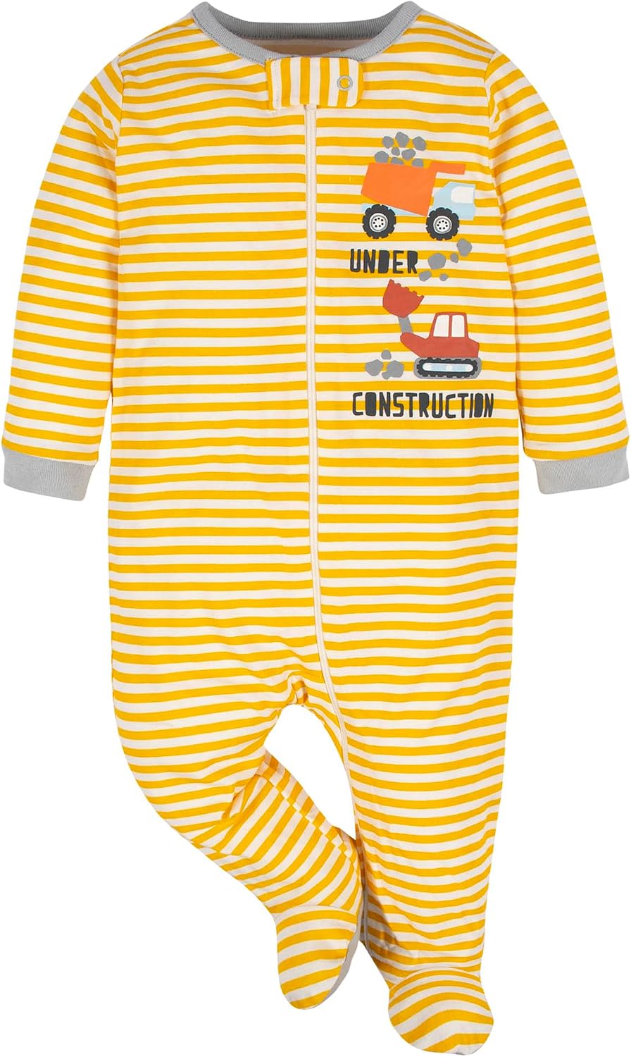 Gerber Baby Boys' 4 Pack Sleep 'N Play Footie