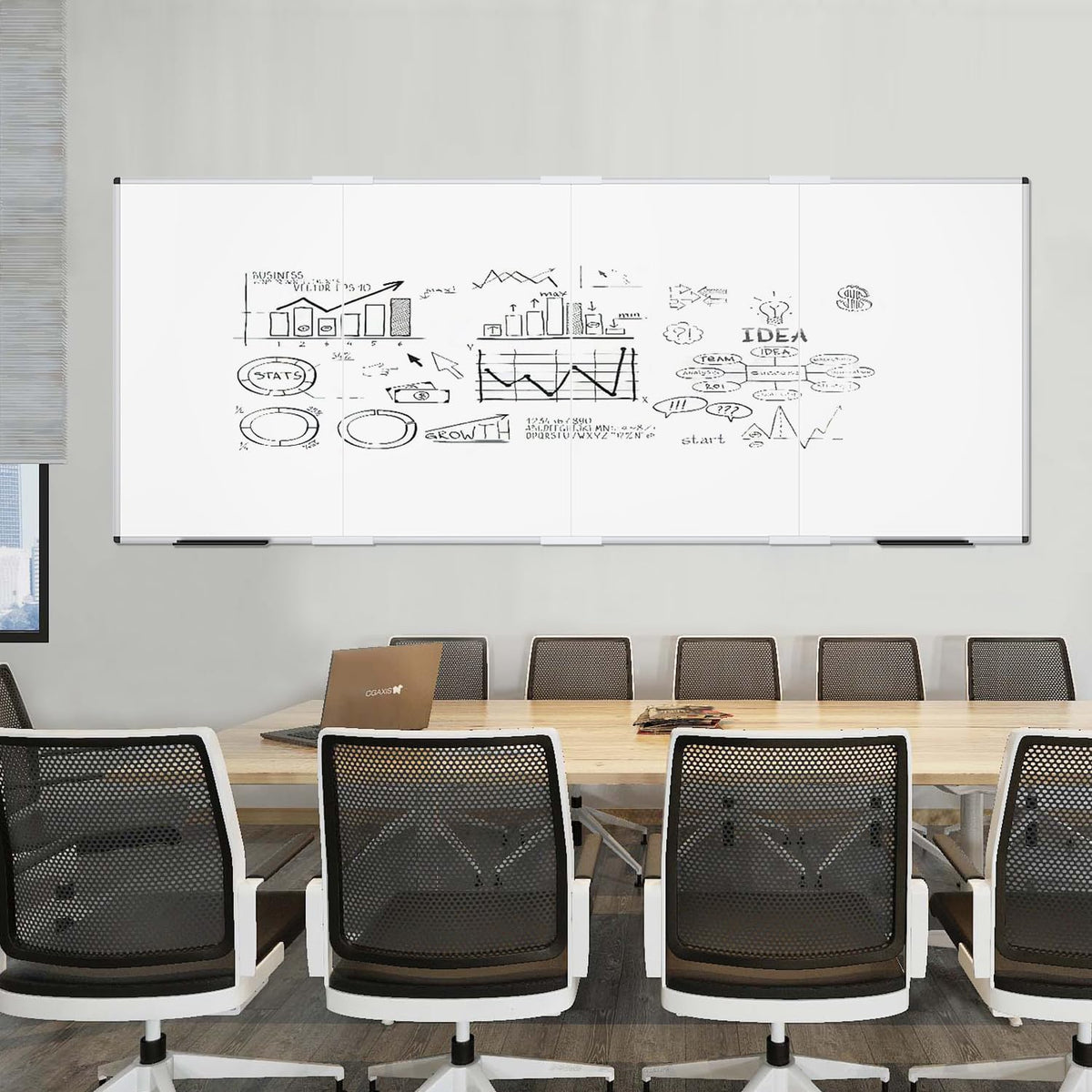 VIZ-PRO Magnetic Dry Erase Board, 36 X 24 Inches, Silver Aluminium Frame Father Jim Norris notebooks