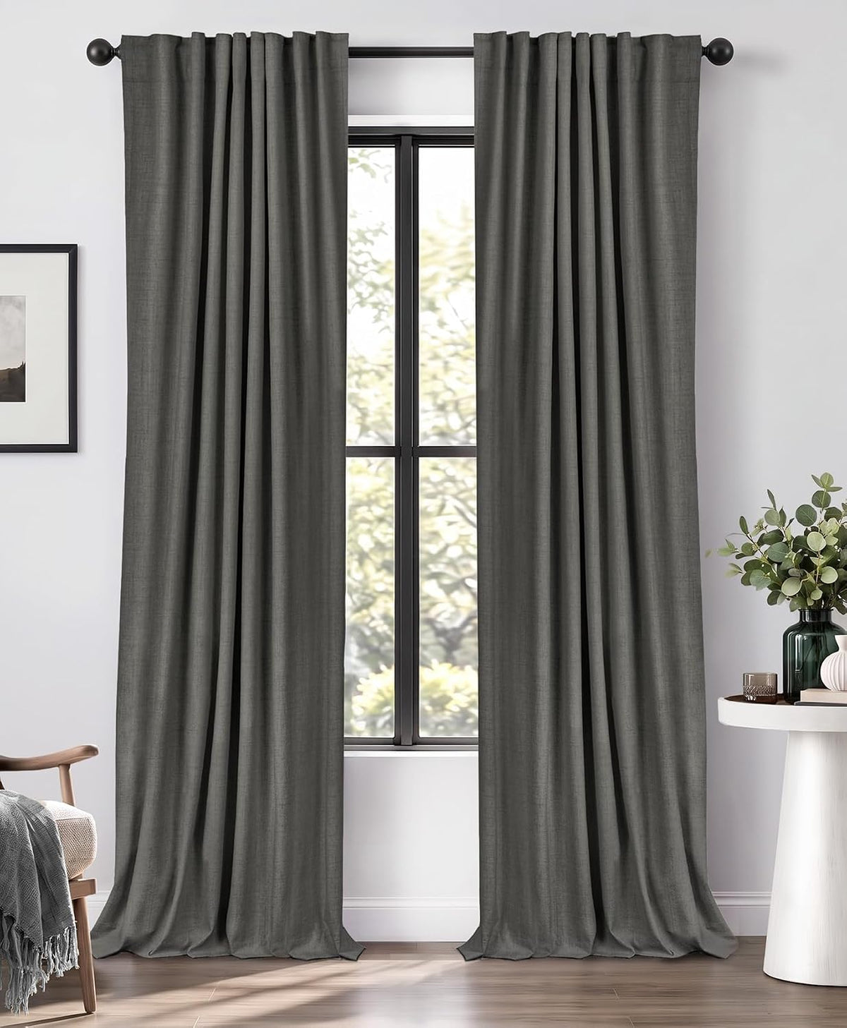 Blush Pink Total Blackout Sliding Door Curtains 96 Inches Long