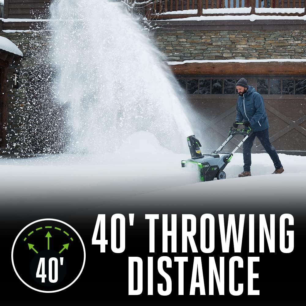 EGO Power+ 21" Electric Snow Blower, Gray/Black, Cordless Steel Auger, Includes (2) 56V 5.0Ah Batteries and Dual Port Charger, SNT2112 Father Jim Norris notebooks