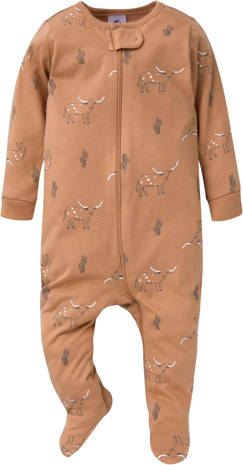 Gerber Baby Boys' 4 Pack Sleep 'N Play Footie