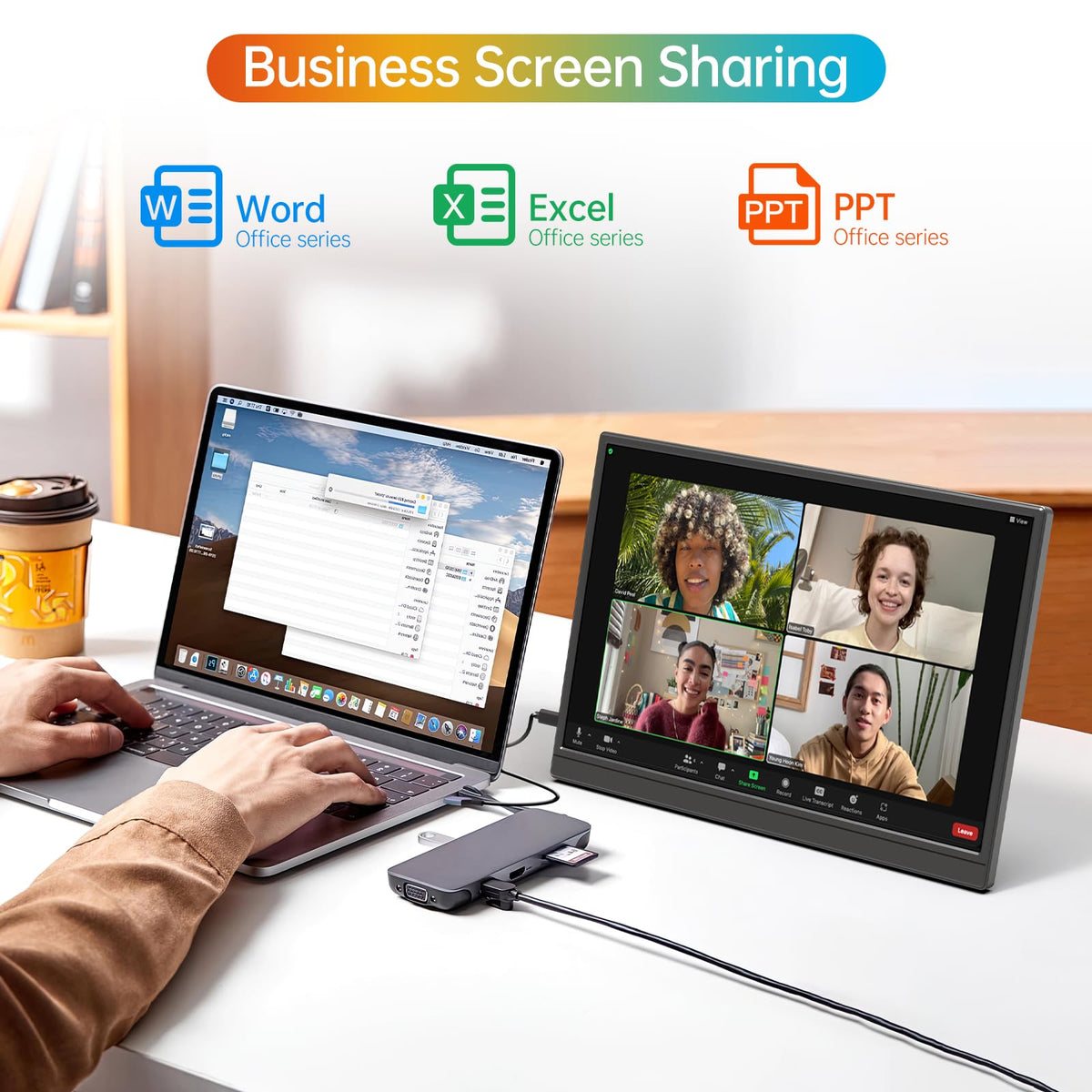 MNN 15.6" FHD 60Hz Portable Monitor USB-C HDMI IPS HDR Gaming Laptop Father Jim Norris notebooks