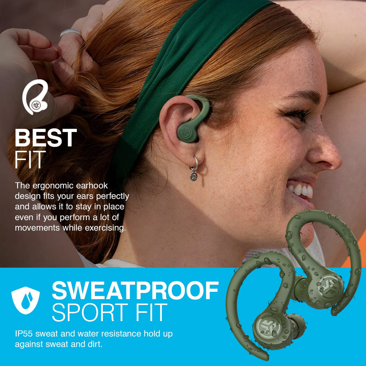 JLab, Go Sport+, True Wireless Workout Earbuds, Bluetooth Sport Earbuds, Clear Calling, Teal Father Jim Norris notebooks