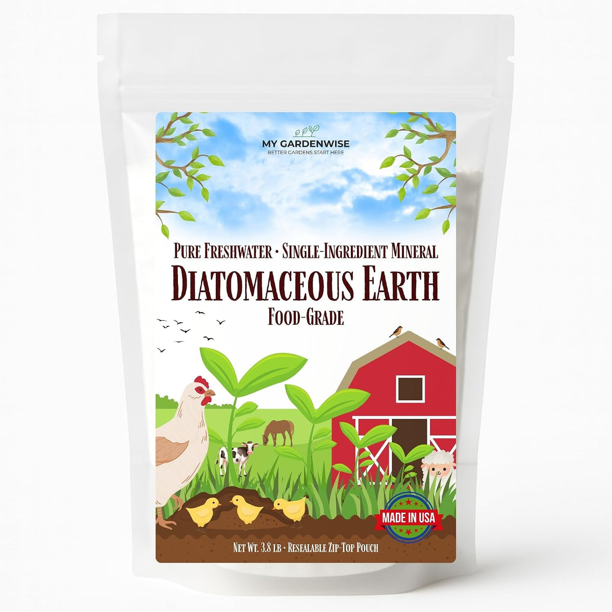 GARDENWISE 6-3-0 All-Purpose Professional Eco-Friendly Slow-Release Nitrogen Fertilizer with Iron & Calcium,Non-Burning, Enhances Soil Structure,for Indoor&Outdoor Plants,Vegetable Gardens (2 QUARTS) Father Jim Norris notebooks