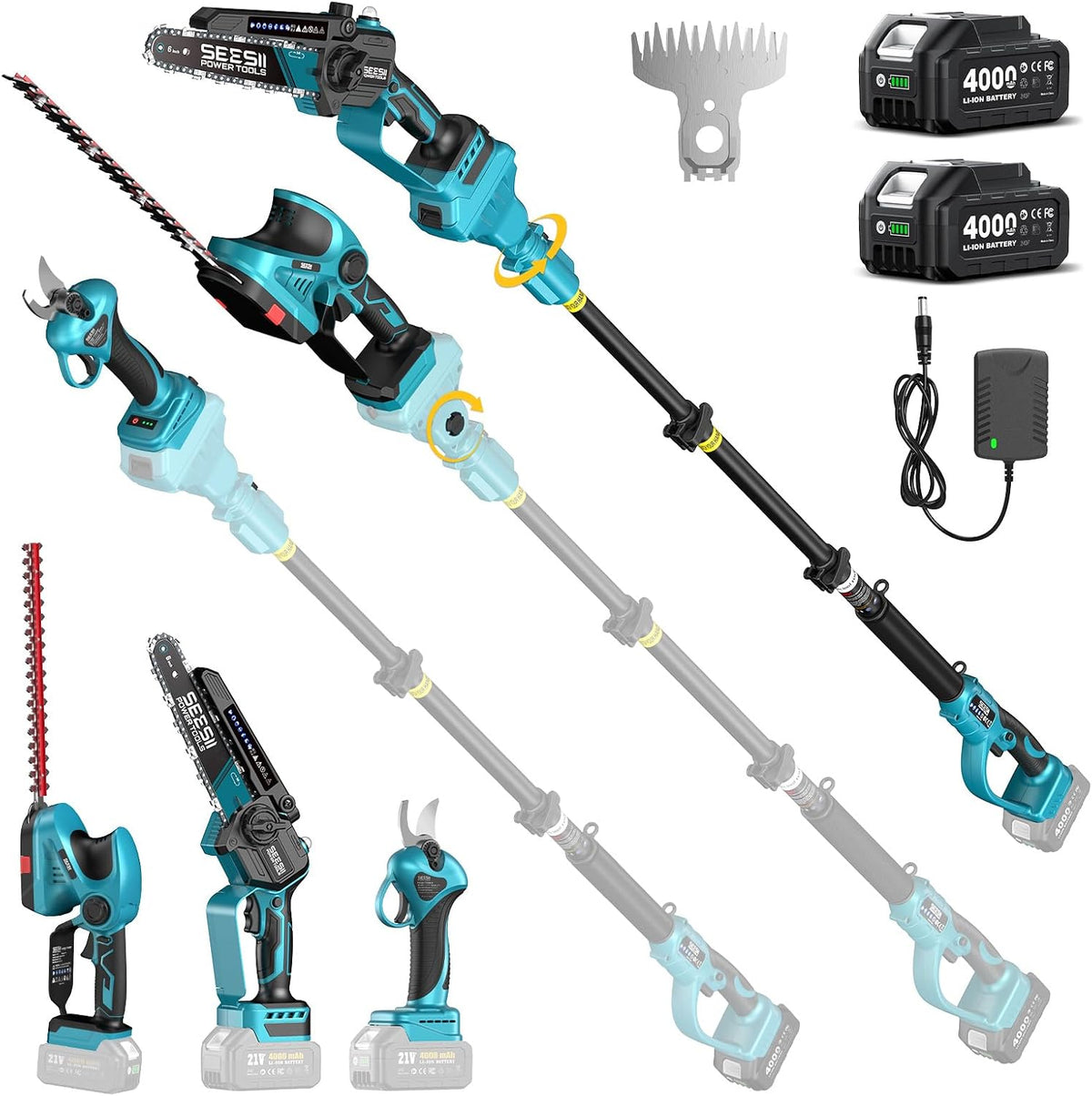 SEESII Flagship 8-Inch Cordless Mini Chainsaw, Upgraded Brushless Motor Father Jim Norris notebooks