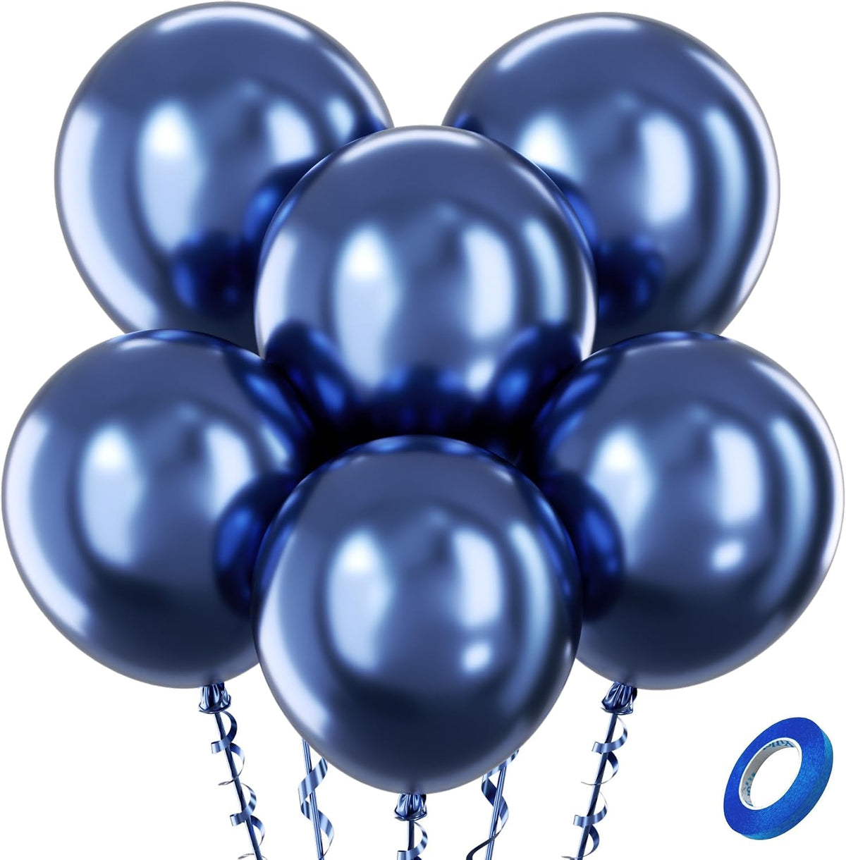 Bezente Assorted Latex Rainbow Balloons 100 Pack 12 inch