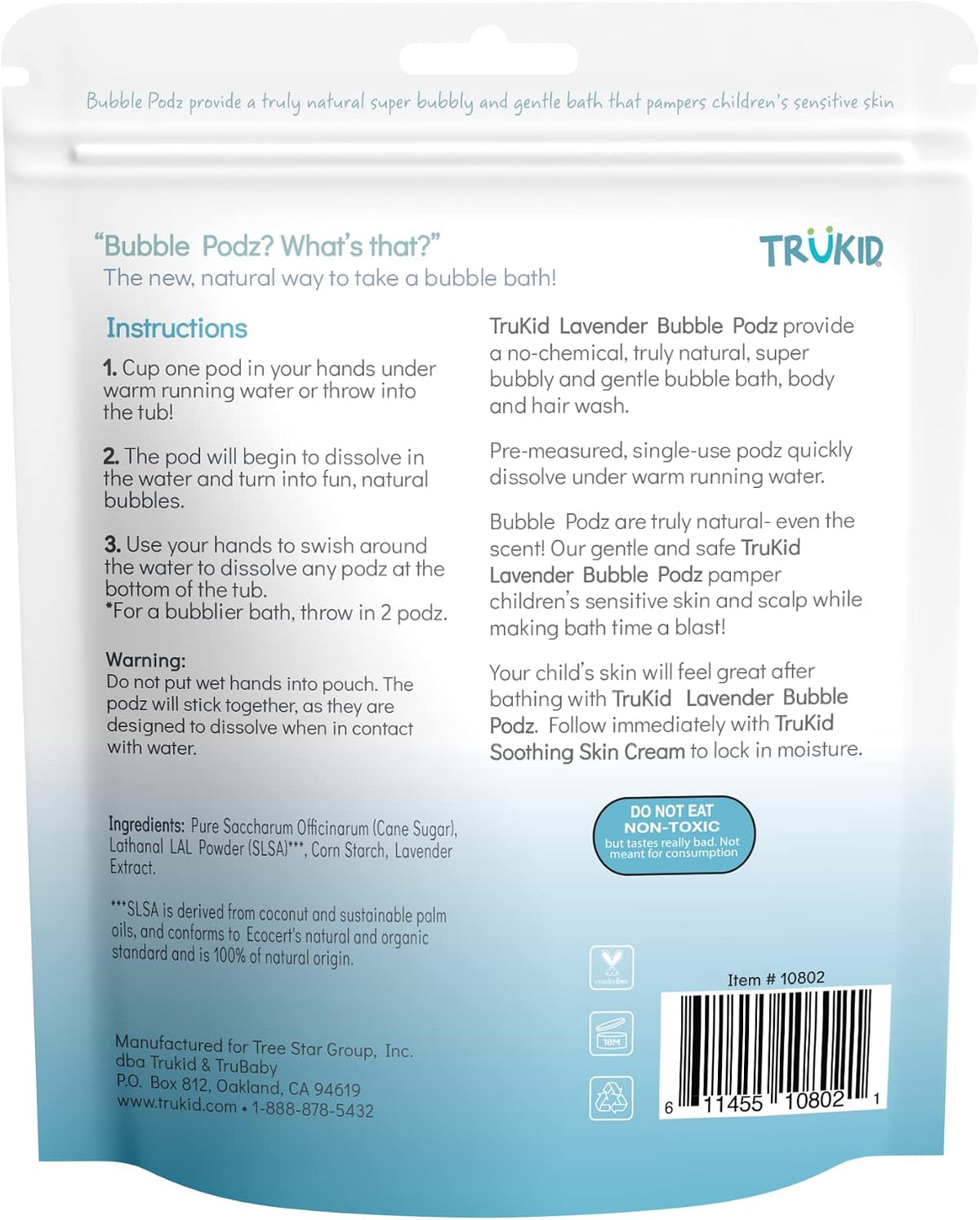 TruKid Bubble Podz Bubble Bath for Kids,