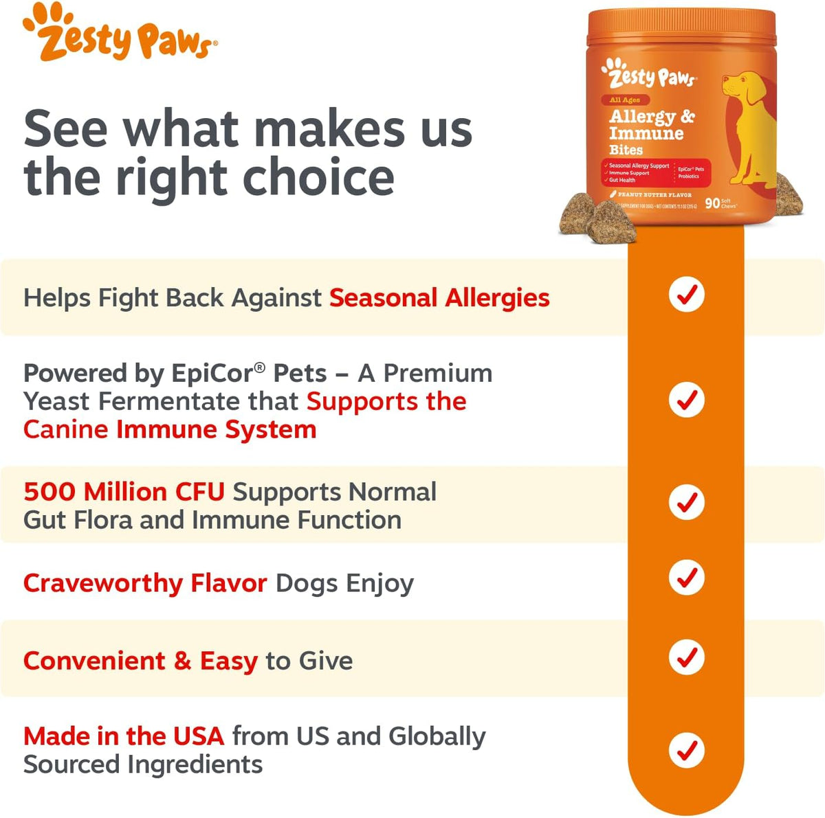 Zesty Paws Dog Allergy Chews - Dog Allergy Relief, Lamb, 90 Ct Father Jim Norris notebooks