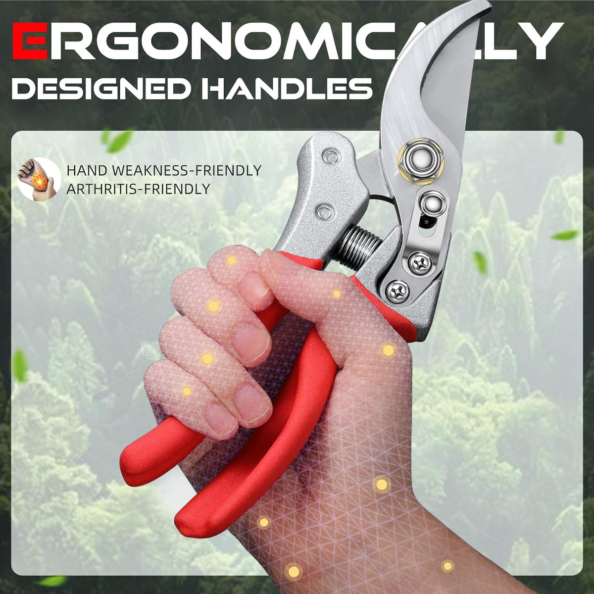 DECERK® 8.5" Professional Pruning Shears, Effortlessly Prunes 3/4" Branches Father Jim Norris notebooks