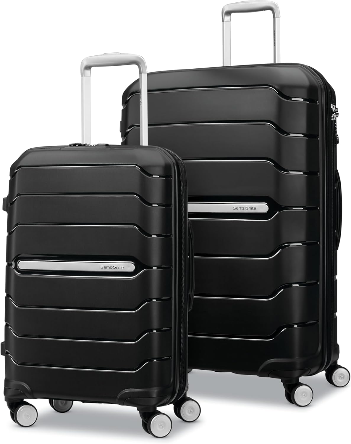 Samsonite Freeform Medium Luggage with Dual 360° Spinner Wheels - Checked Suitcase - TSA Lock, Airline-Approved - Lightweight Durable Polypropylene Expandable Hardshell - Amethyst Purple